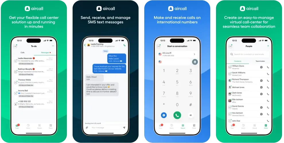 Aircall aplikacja mobilna